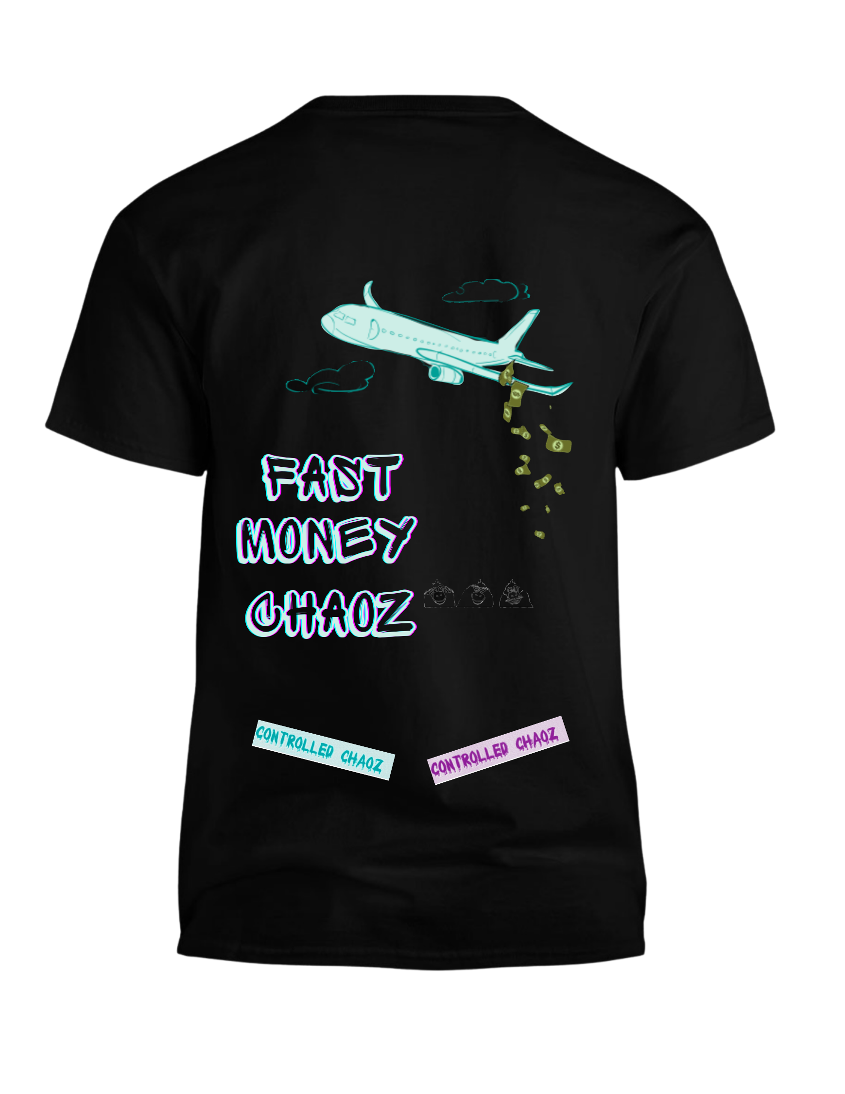 Glitched FMC-FAST MONEY CHAOZ T-Shirt