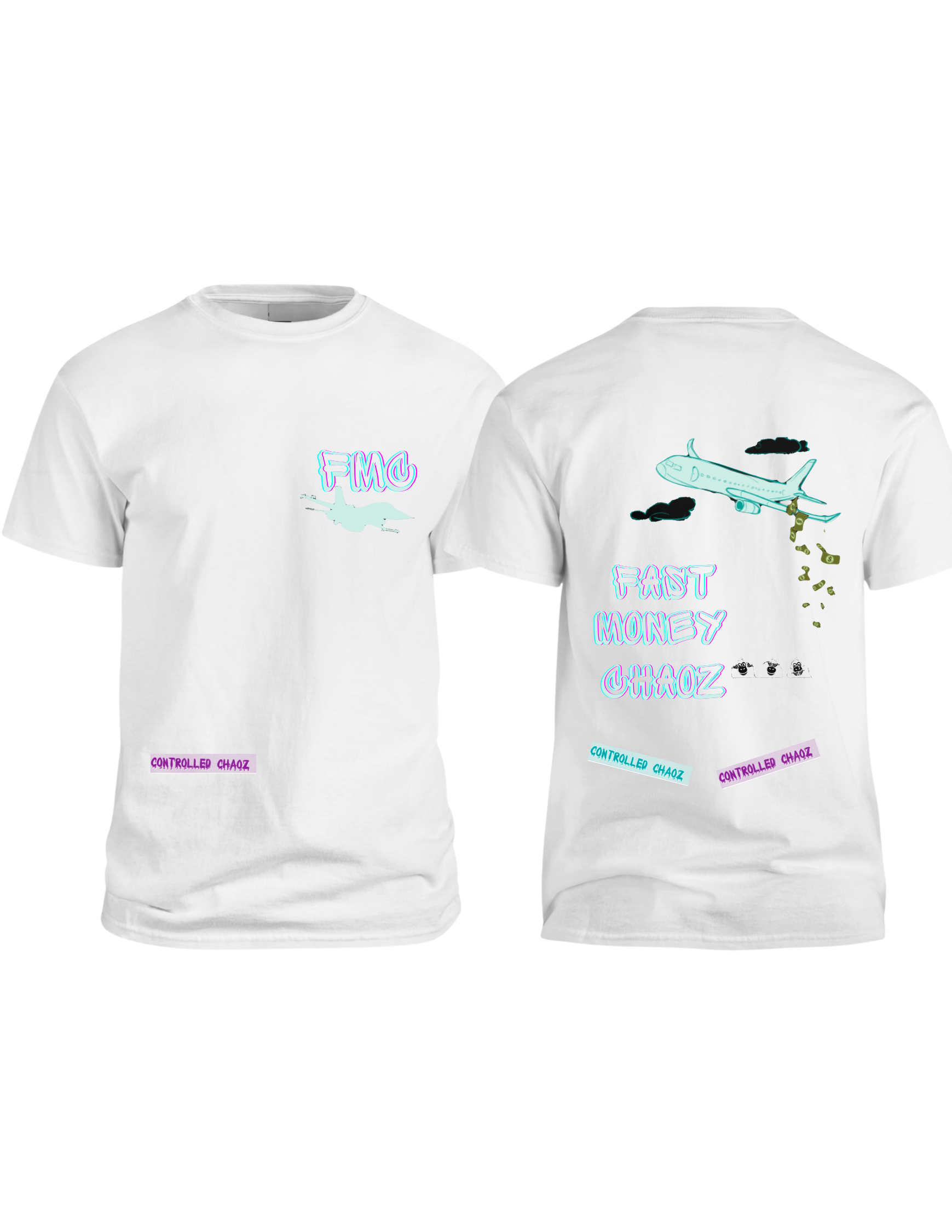 Glitched FMC-FAST MONEY CHAOZ T-Shirt